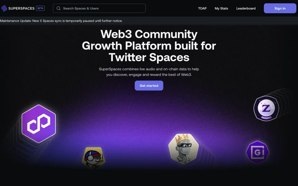 Superspaces, first screen